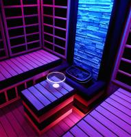 Infrared and Rock combination sauna