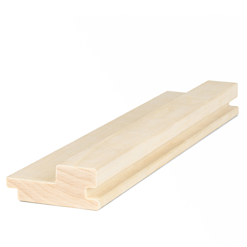 PROSAUNAS Sauna Wood, Aspen 2x3 (27mm x 64mm), Wall Cladding, Tongue & Groove Large-Gap Profile