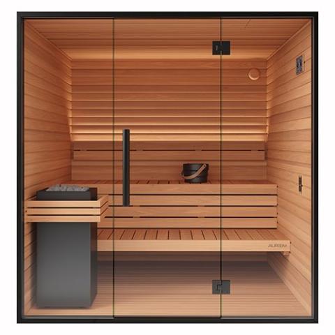 Auroom-Mira-Outdoor-Cabin-Sauna-Kit-Black-Large-Interior-Main