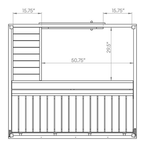 SaunaLife Model G2 Floor Plan