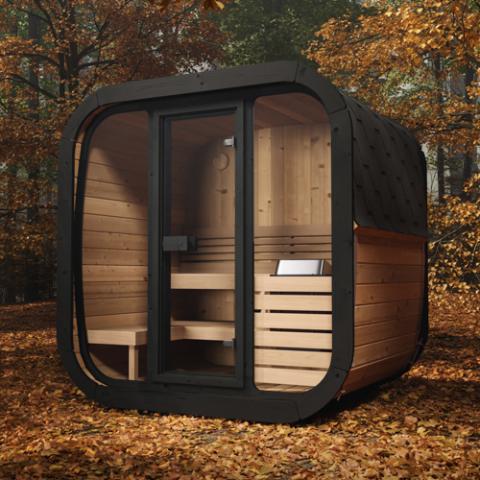 SaunaLife Cube Luxury CL5G Outdoor Home Sauna Kit