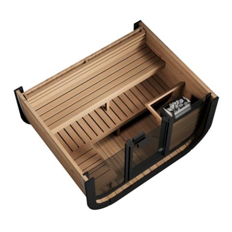 SaunaLife Cube Luxury CL5G Outdoor Home Sauna Kit