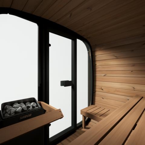 SaunaLife Cube Luxury CL5G Outdoor Home Sauna Kit