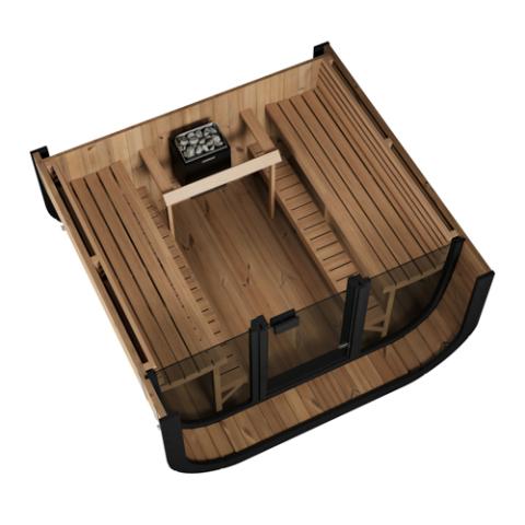 SaunaLife Cube Luxury CL7G Outdoor Home Sauna Kit