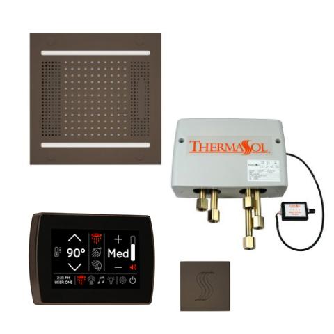 ThermaSol Total Wellness Package - HydroVive 14 Rainhead + SignaTouch Control (Wall Mount) + Digital Shower Valve + Steam Head Kit (Square) TWPH14SR-ORB Oil Rubbed Bronze