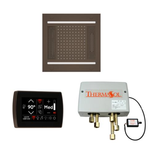 ThermaSol Wellness Shower Package - HydroVive 14 Rainhead + SignaTouch Control (Wall Mount) + Digital Shower Valve WH14SPSR-ORB Oil Rubbed Bronze