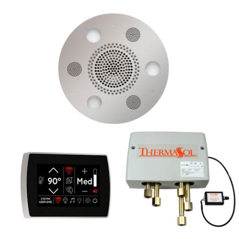 ThermaSol Wellness Shower Package - Serenity Advanced Rainhead (Round) + SignaTouch Control (Wall Mount) + Digital Shower Valve WSPSR-PC Polished Chrome
