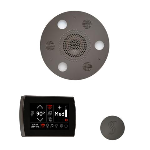 ThermaSol Wellness Steam Package - Serenity Advanced Rainhead (Round) + SignaTouch Control (Wall Mount) + Steam Head Kit (Round) WSTPSR-BN Black Nickel