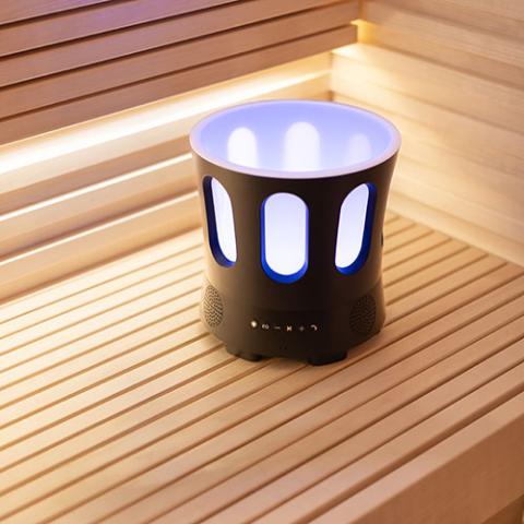 SaunaLife SaunaZone Bluetooth Sauna Bucket with Blue Light
