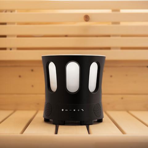 SaunaLife SaunaZone Bluetooth Speaker Bucket with RGB Lights