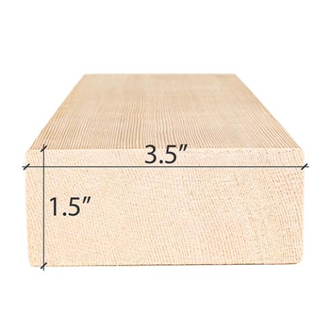 PROSAUNAS Sauna Wood 2x4 VG S4SEE Hemlock