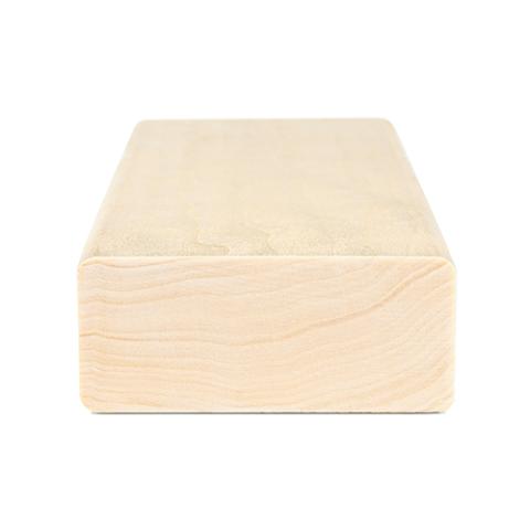 PROSAUNAS Sauna Wood, Aspen, 2x3 (28mm x 65mm), Smooth 4 Sides with Eased Edges, SHP