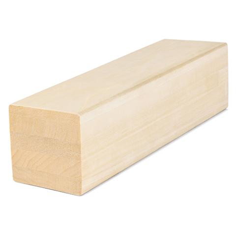 PROSAUNAS Sauna Wood, Aspen, 3x3 (68mm x 68mm), Bench Material, Smooth 4 Sides Eased Edges, SHP Profile