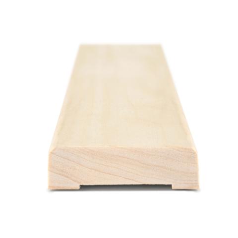 PROSAUNAS Sauna Wood, Aspen, 1x2 (12mm x 42mm), Door Trim Casing, UK Profile