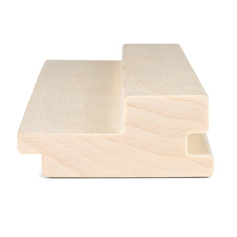 PROSAUNAS Sauna Wood, Aspen 2x3 (27mm x 64mm), Wall Cladding, Tongue & Groove Large-Gap Profile