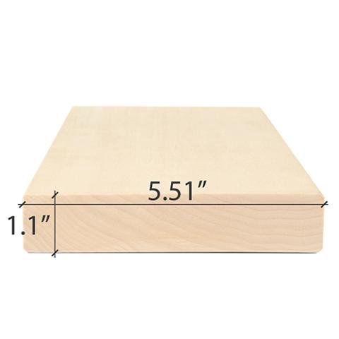 PROSAUNAS Sauna Wood, Aspen, 2x6 (28mm x 140mm), Smooth 4 Sides with Eased Edges, SHP