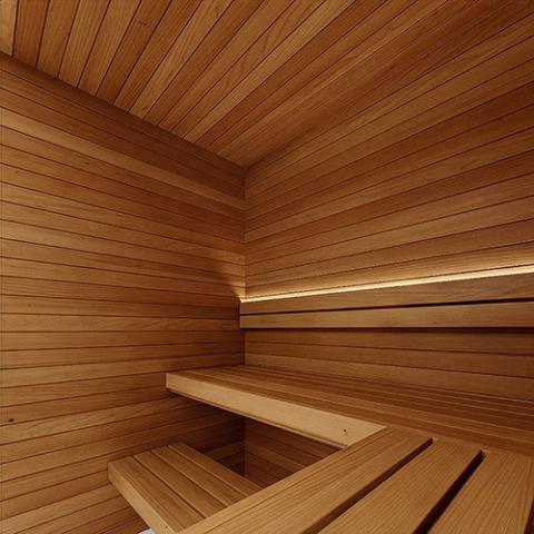 PROSAUNAS Thermo-Aspen Sauna Wood Interior