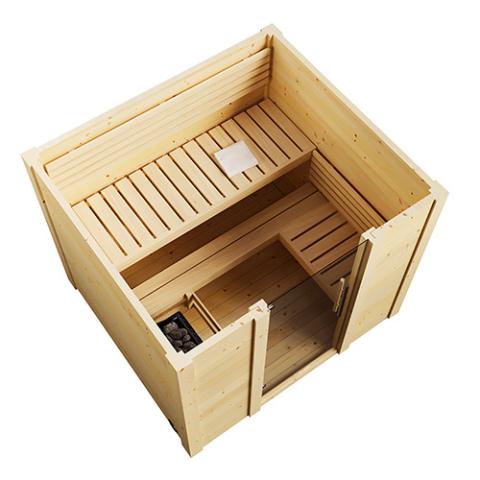 SaunaLife Model G2 Cutaway Sauna Room