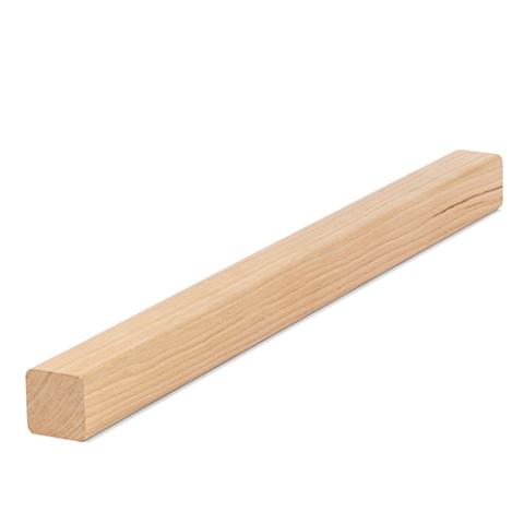 PROSAUNAS Alder Sauna Wood, 1x1  (21mm x 21mm) Smooth 4 Sides Eased Edges, Moulding, SHP Profile