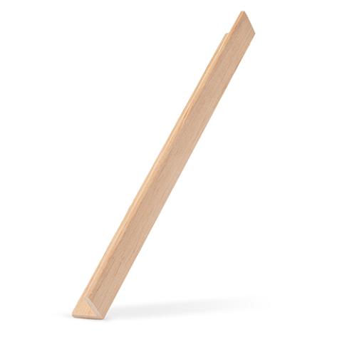 PROSAUNAS Alder Sauna Wood, 2x2 (28mm x 28mm) Outside Corner Trim, Angle Moulding, VA Profile