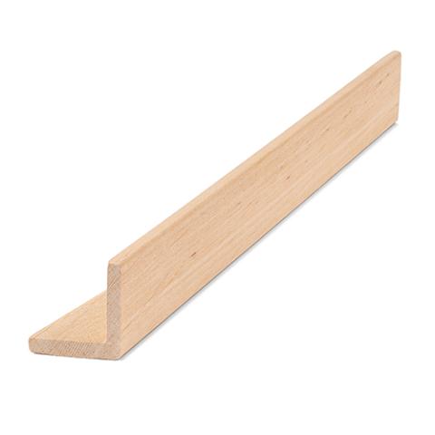 PROSAUNAS Alder Sauna Wood, 2x2 (28mm x 28mm) Outside Corner Trim, Angle Moulding, VA Profile