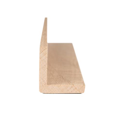 PROSAUNAS Alder Sauna Wood, 2x2 (28mm x 28mm) Outside Corner Trim, Angle Moulding, VA Profile