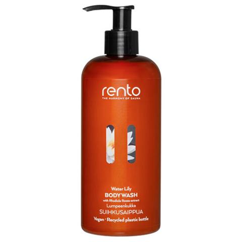 Rento Sauna Body Wash, Water Lily, 400mL