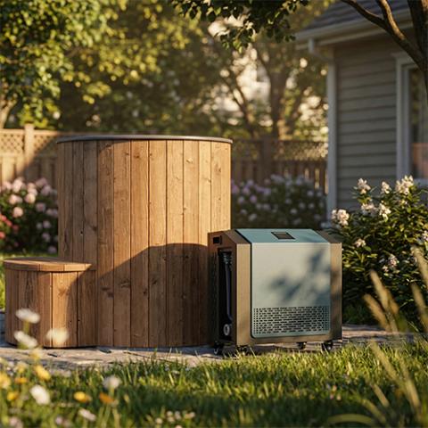 SaunaLife Model S1N Immersion Tub with FDC-1A Chiller