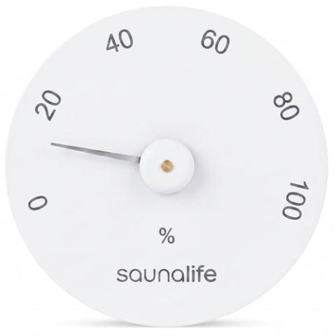 SaunaLife Designer Hygrometer in White