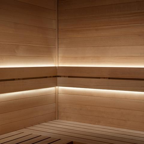 PROSAUNAS Dimmable White LED Light Strip Kit for Saunas