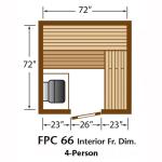 Finlandia FPC-66 Pre-Cut Sauna Kit