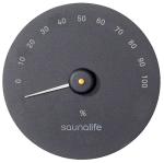 SaunaLife SaunaGear Hygrometer Black