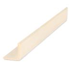 PROSAUNAS Sauna Wood, Aspen, 2x2 (28mm x 28mm), Outside Corner Trim, Angle Moulding, VA Profile