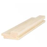 PROSAUNAS Sauna Wood, Aspen 2x3 (27mm x 64mm), Wall Cladding, Tongue & Groove Large-Gap Profile