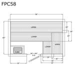 Finlandia FPC58 Precut Sauna Package