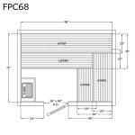 Finlandia FPC68 Precut Sauna Package