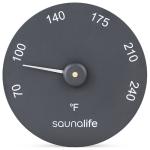 SaunaLife Designer Thermometer in Black